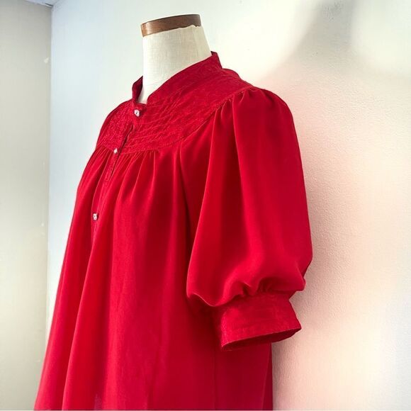 Anthropologie Moulinette Soeurs Red Button blouse NWOT size 8 - Picture 2 of 7